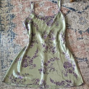 Jones New York Lavender and Sage Floral Dress